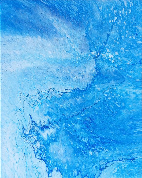 "Tundra" - SPECIAL PRICE - Original Abstract PMS Acrylic Painting - 16 x 20 inches