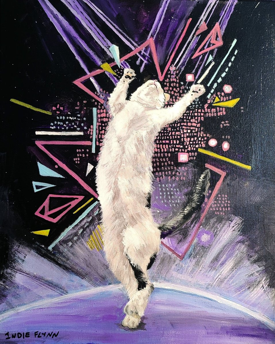 Disco Cat by Indie Flynn-Mylchreest