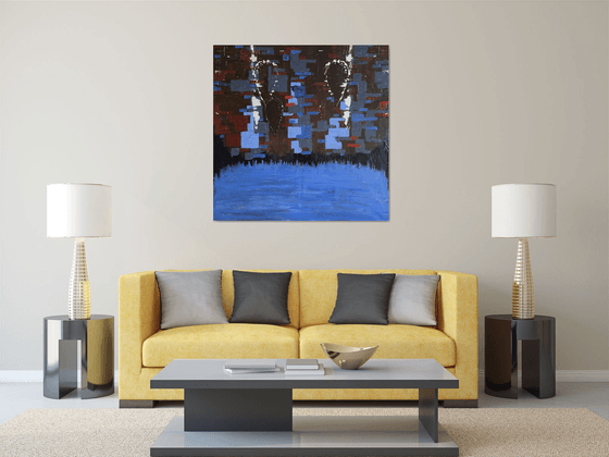 Two Figures Above Water