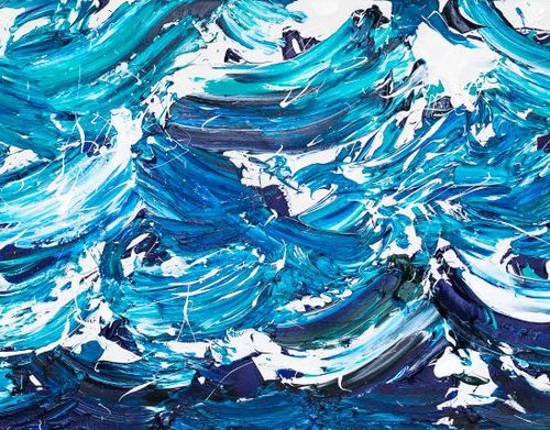 Stormy Seas 2 - Large Seascape by Annette Spinks