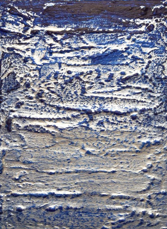 Silver and Blue 54 x 24"