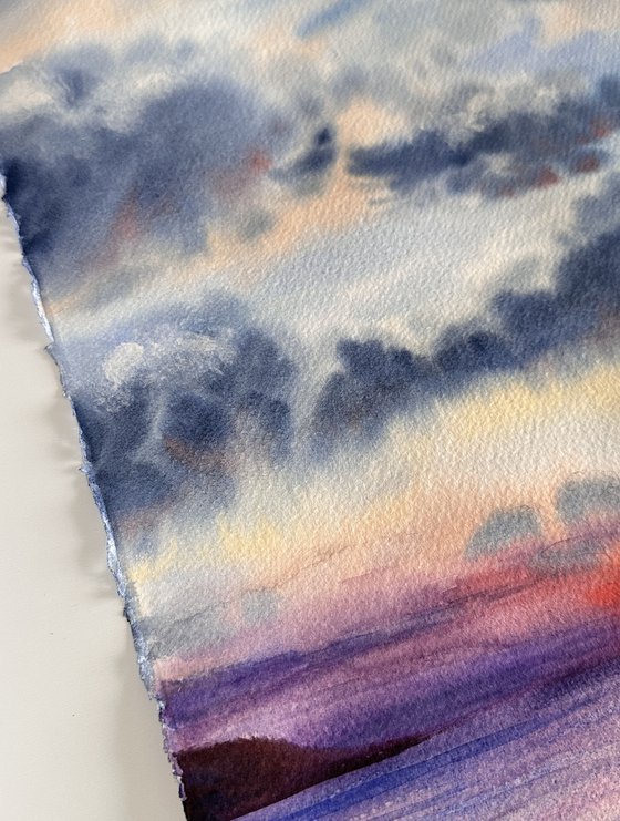 Sunset Over the Sea in Turkey