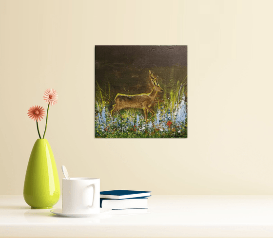 Little deer Acrylic on panel 20x20cm