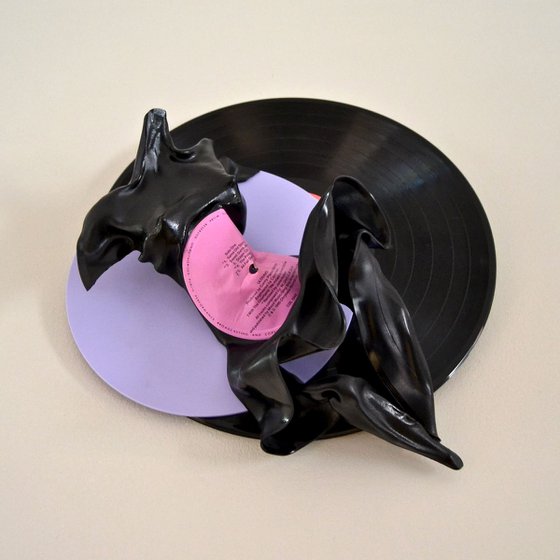 Vinyl Music Record Sculpture - "Sweet Surrender"