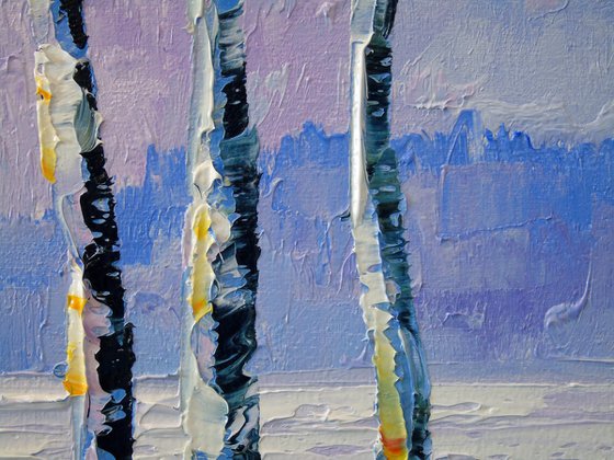 Birches by the river