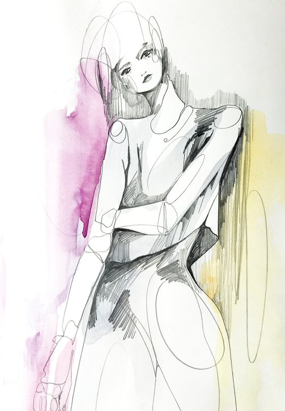 Original fashion drawing