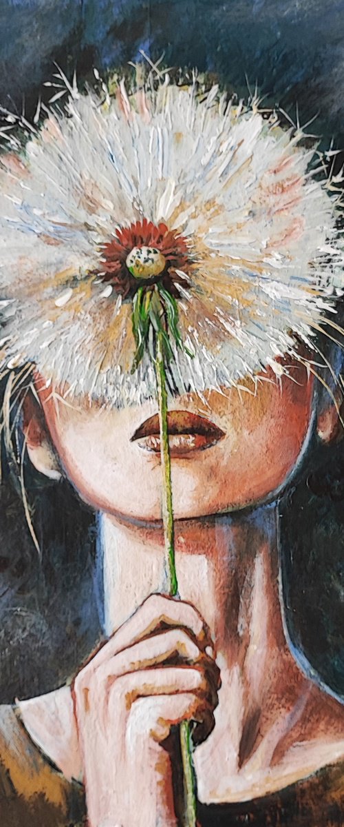 Behind the Dandelion by Tatajana Obuhova