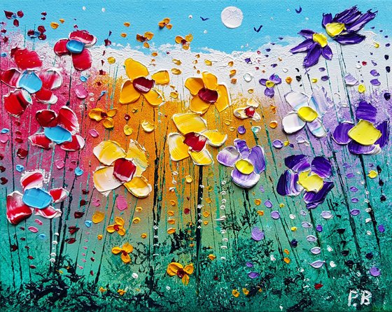 "Colourful Meadow Flowers in Love"