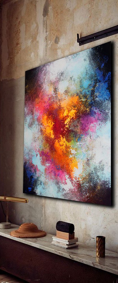 120x100cm.  Abstract Painting / Alex Senchenko © 2019 / Exhibit by Alex Senchenko