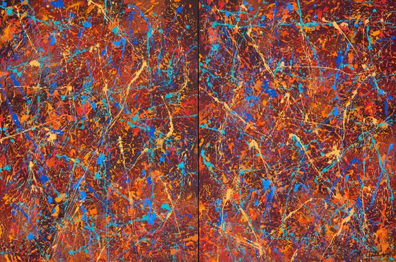 Color Chaos Diptych