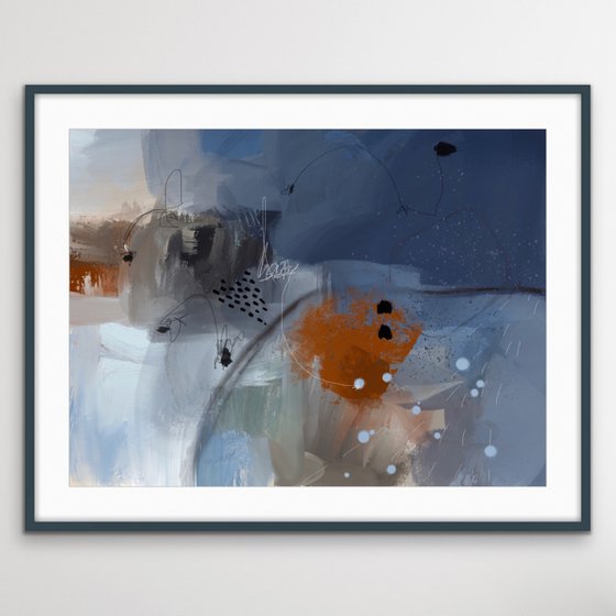 Par un beau jour de pluie - Abstract artwork - Limited edition of 1
