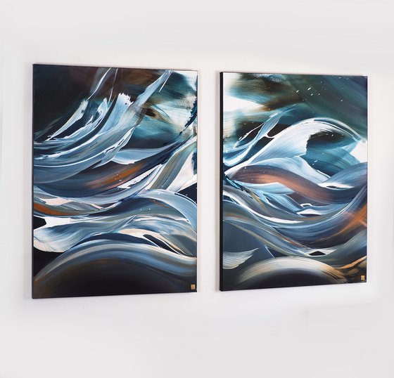 Deeper Water Diptych