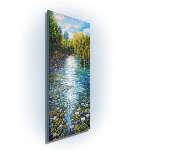 Magical Water Lilies C 1 / Oil