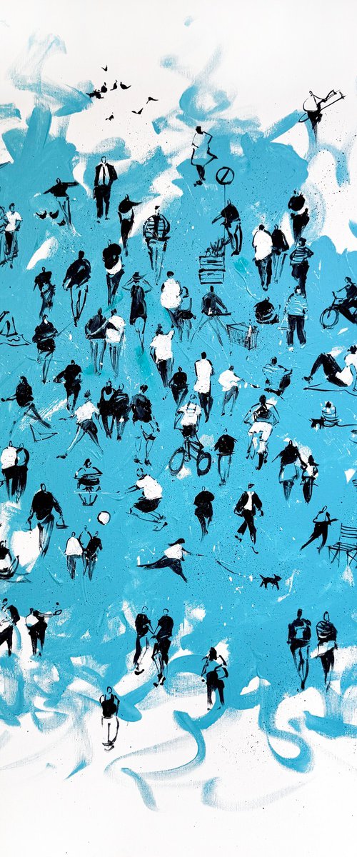 Everyone does their own thing Painting by Bogdan Shiptenko