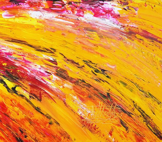Yellow Red Abstraction E 6