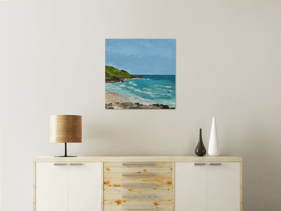 Porthmeor Beach from the Island, Summer Day