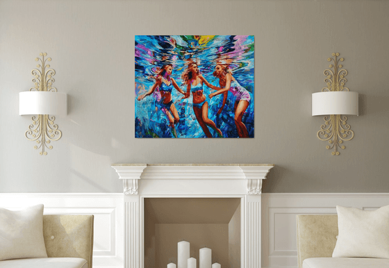 Floating silhouettes