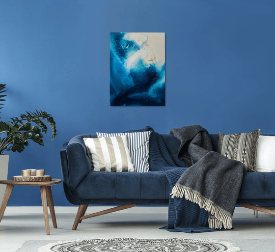 Abstract Ocean Fluid Art
