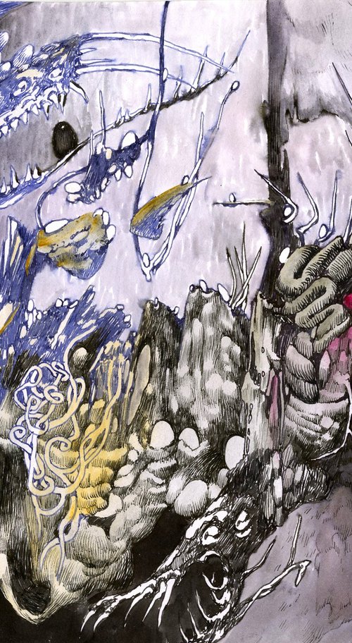 Mother bird flew away by Polina Salenko