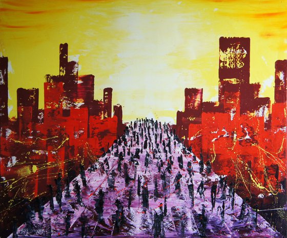 The Parade (120 x 100 cm) XXL oil