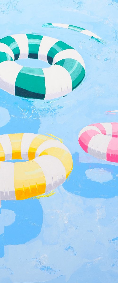 Floaties pool party by Carlos Martín