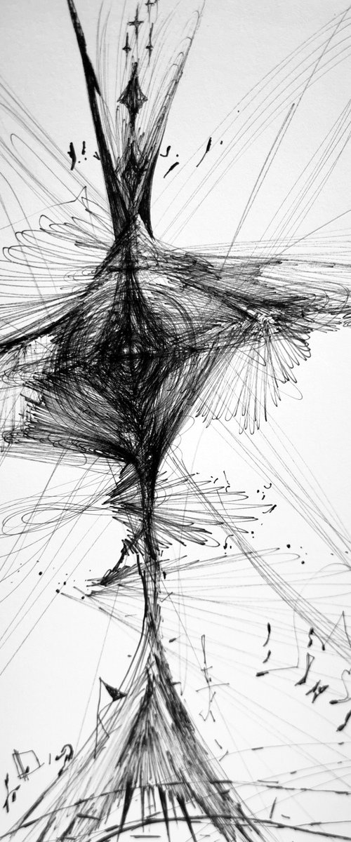 Unique and enigmatic still life drawings signed by O Kloska by Kloska Ovidiu