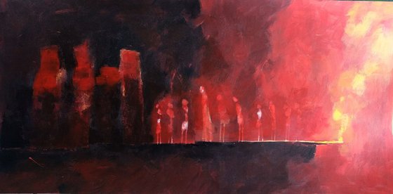 Exodus. Original painting