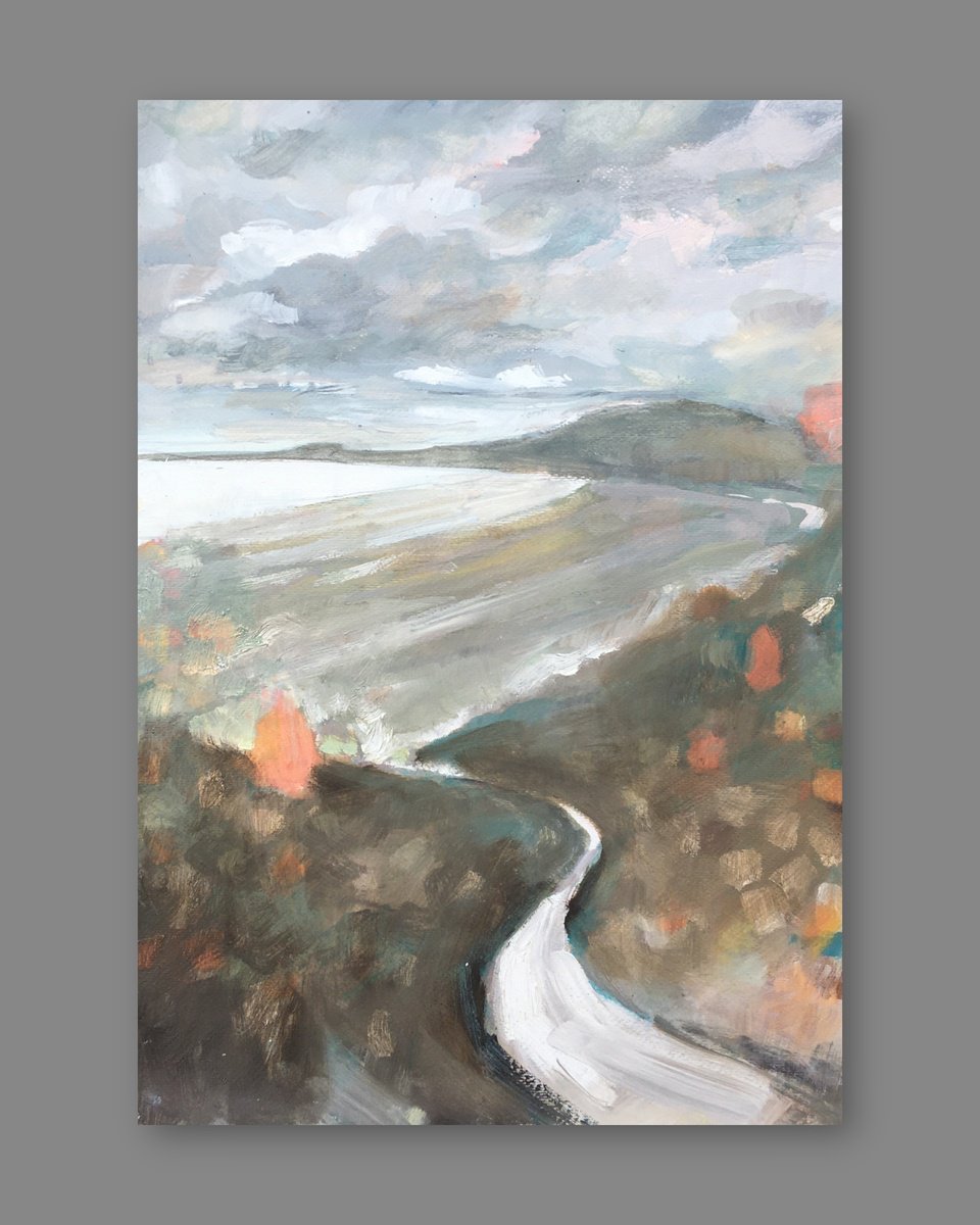 Impressionistic Landscape Oil Painting By Guy Pickford, 12 X 18, True Magnificence, Original Artwork