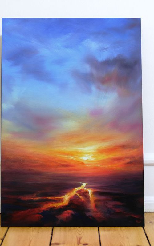 " You always have a choice 2 " LARGE PAINTING W80xH120cm by Ivan  Grozdanovski