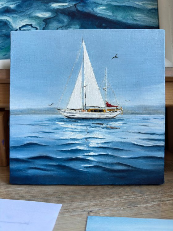 Sailing into the Quiet Blue