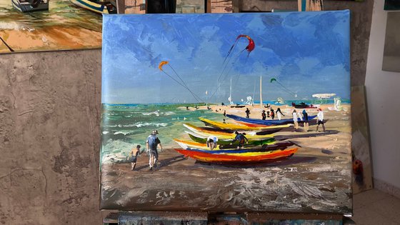 Kites over the Sea