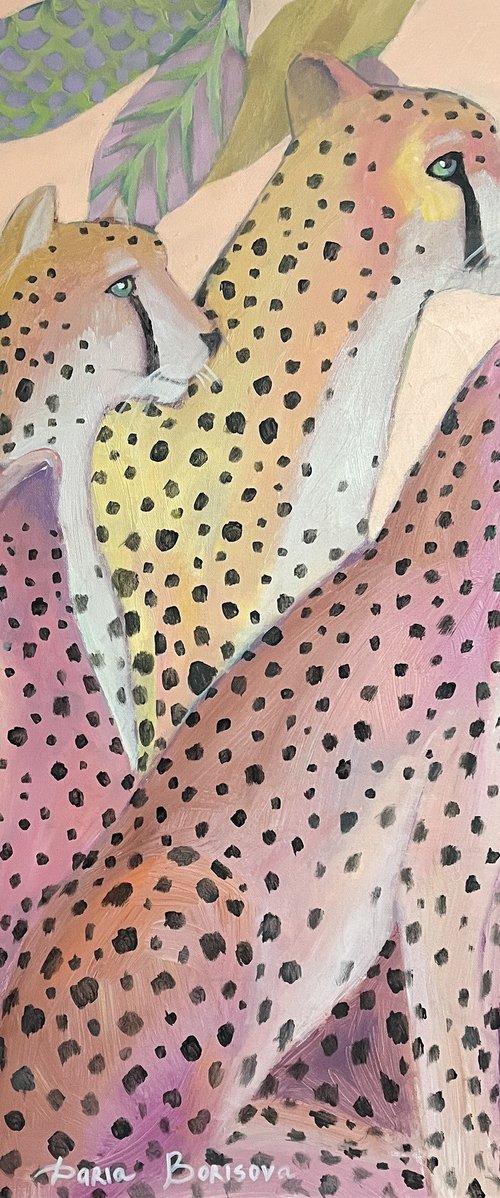 “Awareness”. Acrylic painting on canvas, 36 x 36 in by Daria Borisova