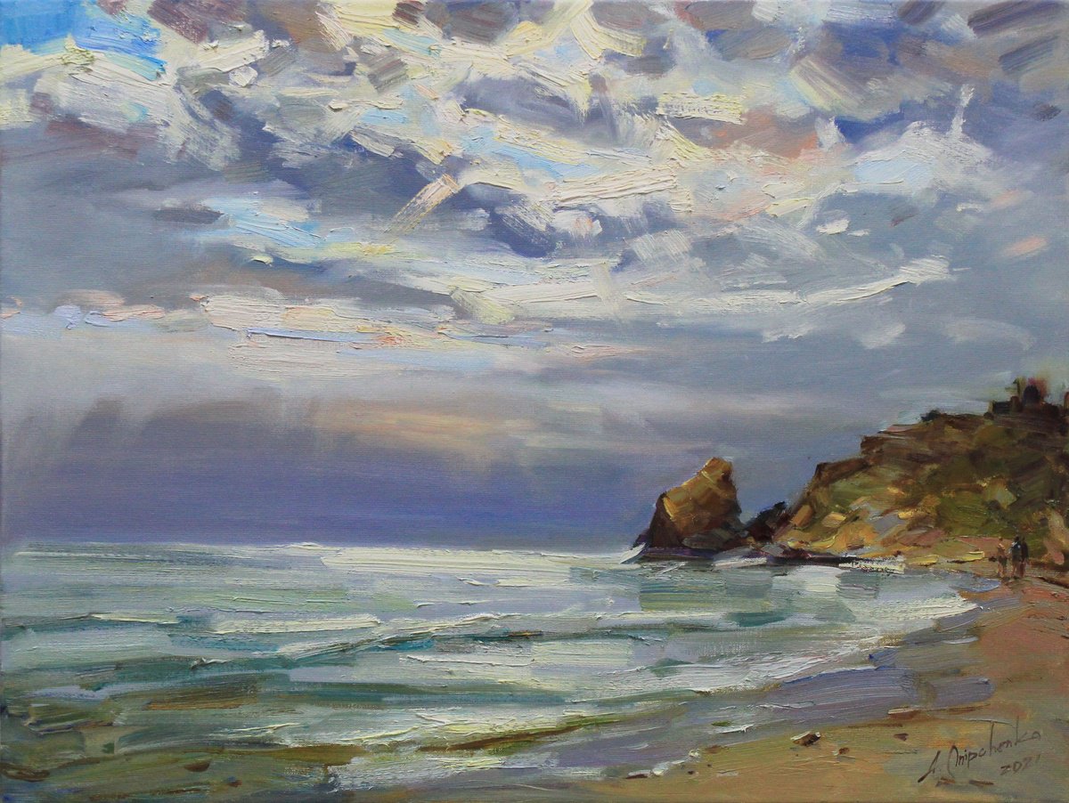 Seacoast In Shine By Alisa Onipchenko-Cherniakovska, 31 X 24, Artwork For Sale On Artfinder