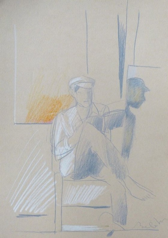 Reader 36, life drawing, 21x29 cm