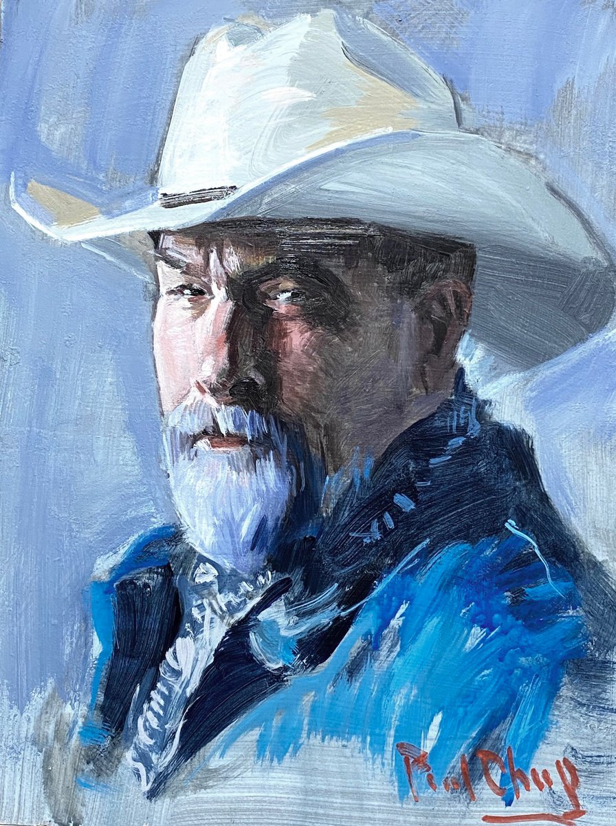  Cowboy No.65 By Paul Cheng, 12 X 16, Artwork For Sale On Artfinder