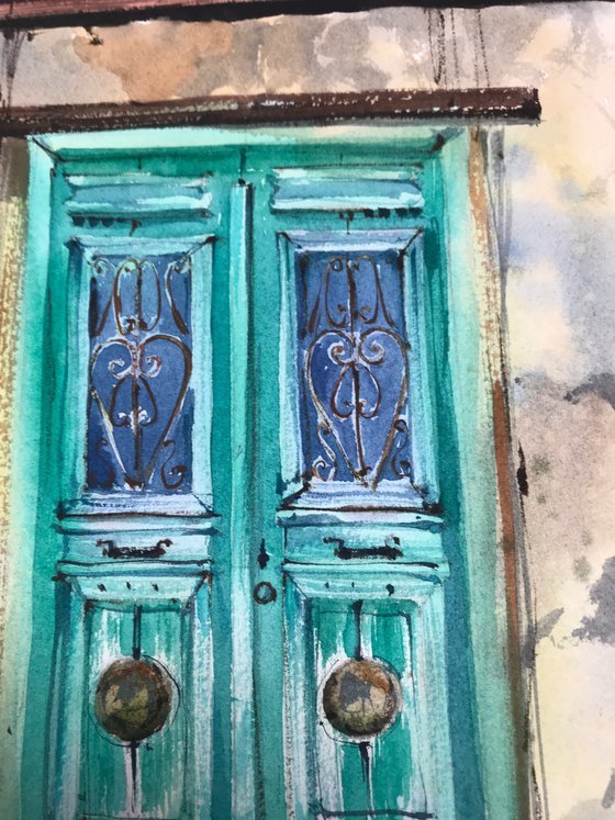 Greek village Door