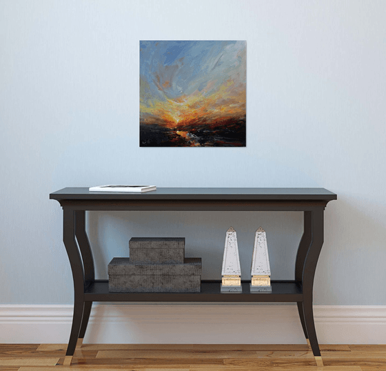 In the evening embrace