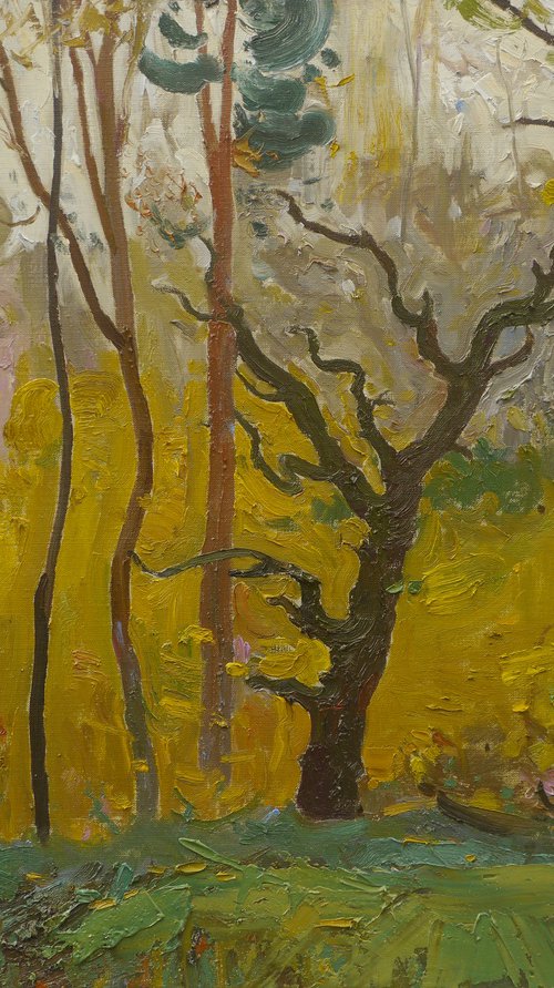 October. Trees in Yelovshchina by Victor Onyshchenko