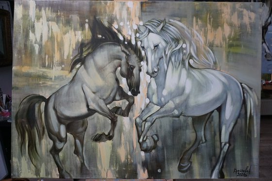 In the rays of the rising sun