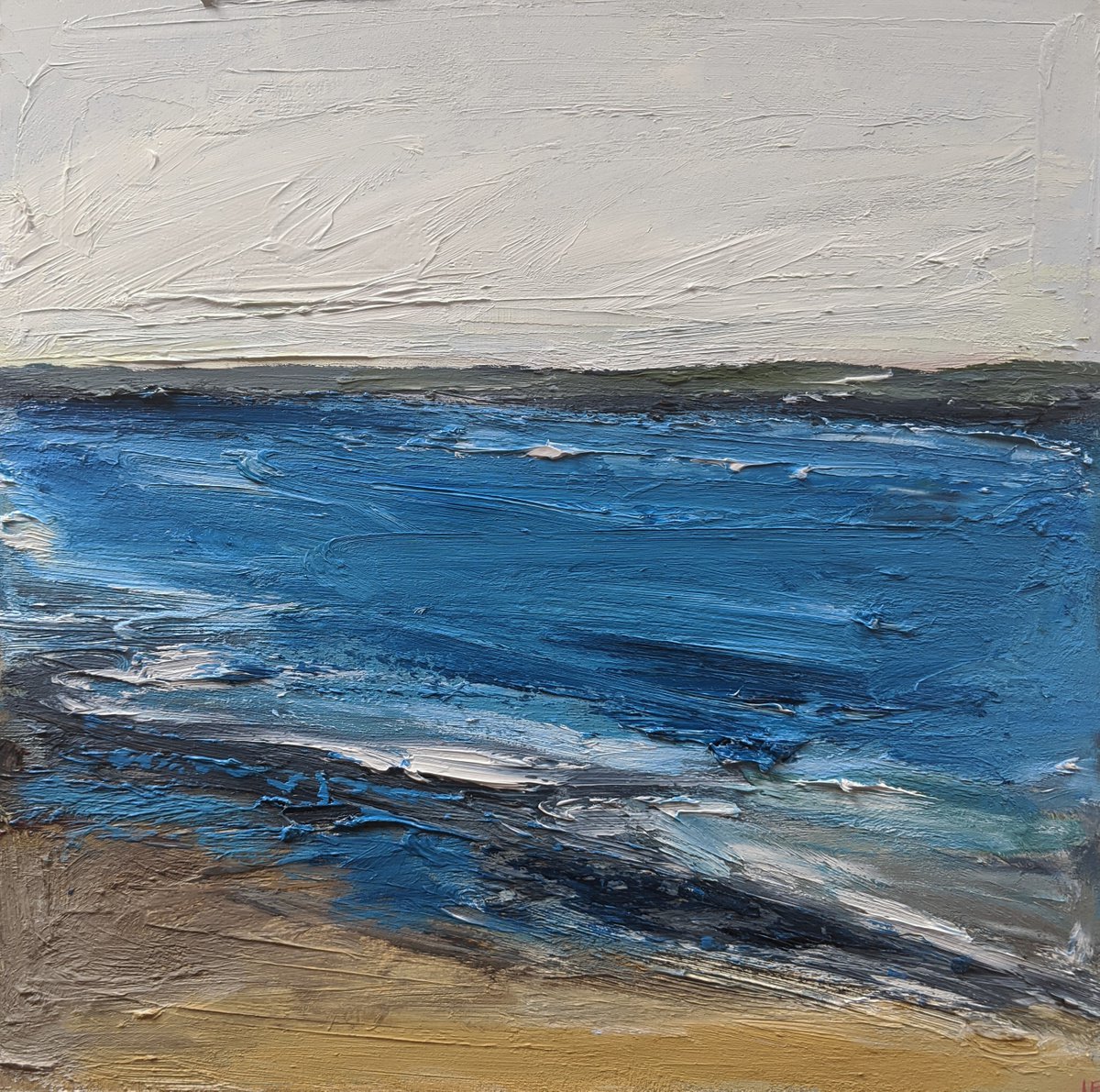 Abstract seascape #18 by Jo Earl