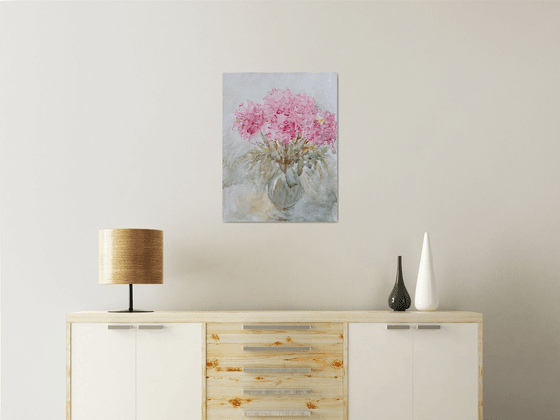 Big pink peonies 19,6x25,6 in