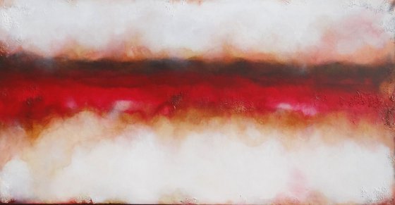 red abstract (140 x 70 cm)