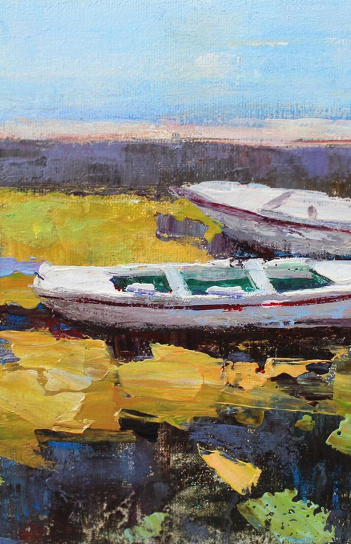 Montenegrin boats 2 by Tetiana Shendryk