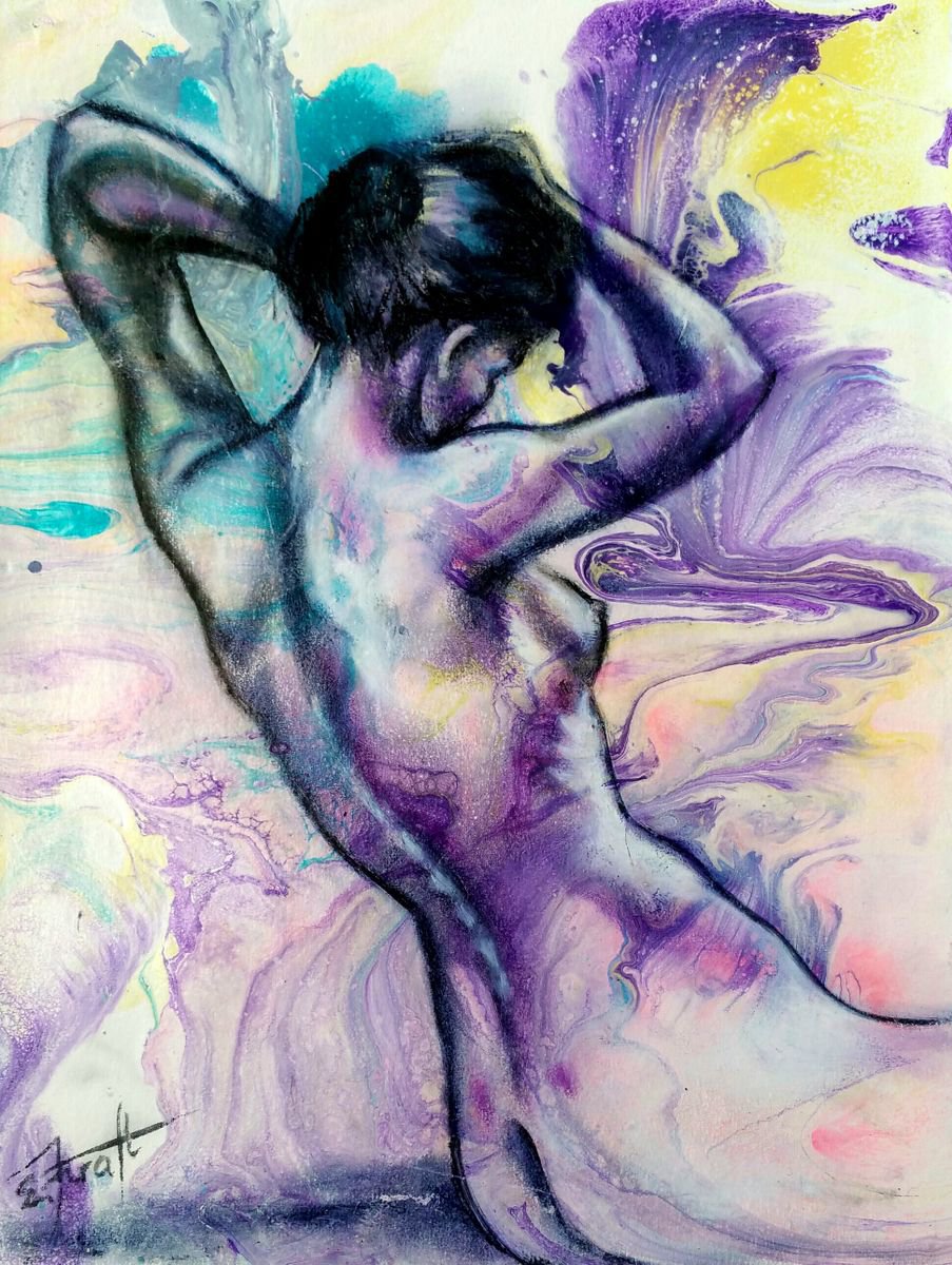 Expressive Painting , Donna I By Elena Kraft, 12 X 16, Artwork For Sale On Artfinder