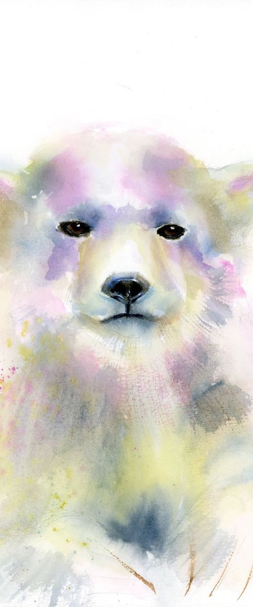 Polar bear portrait by Olga Tchefranov (Shefranov)