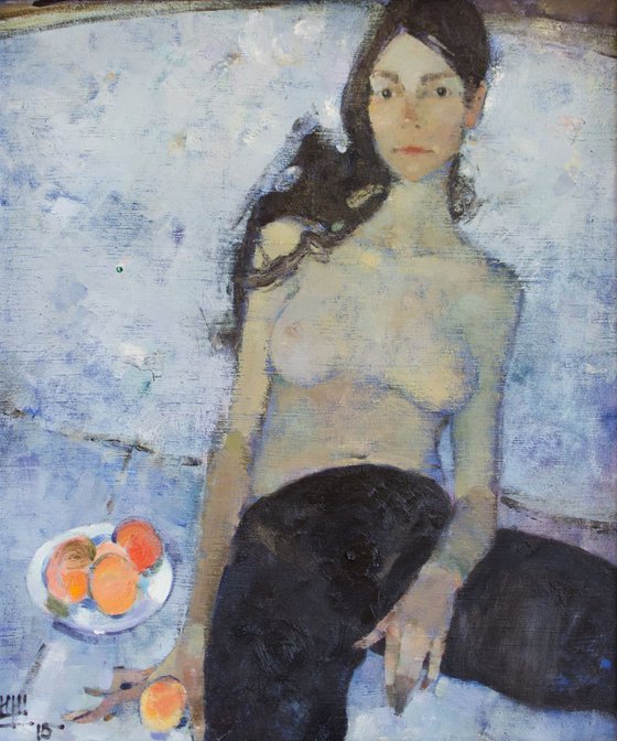 "Amrina". Oil on canvas. 110x85cm. 2015.