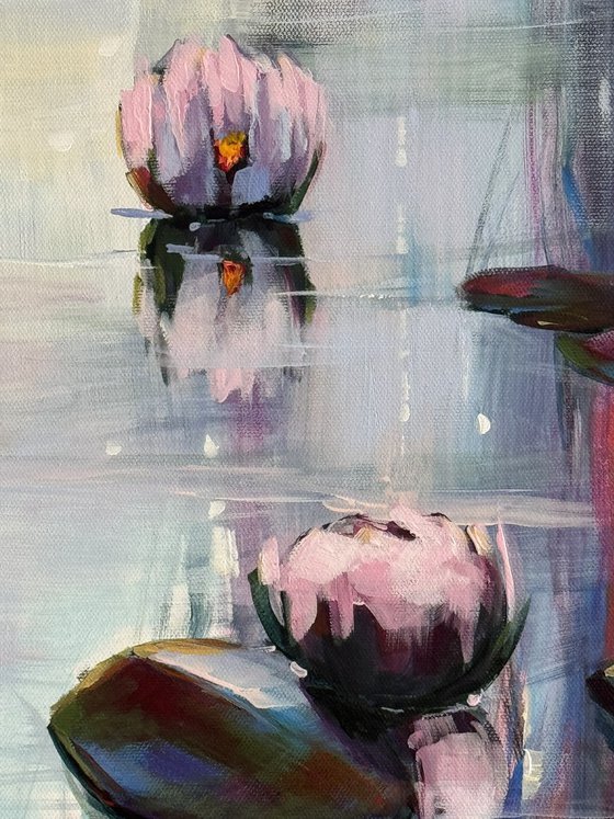 Love The LIght With Water Lilies 3