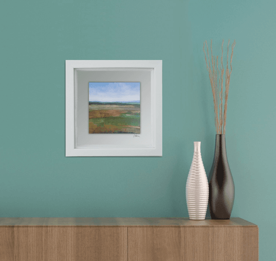 Framed ready to hang original abstract - abstract landscape #28