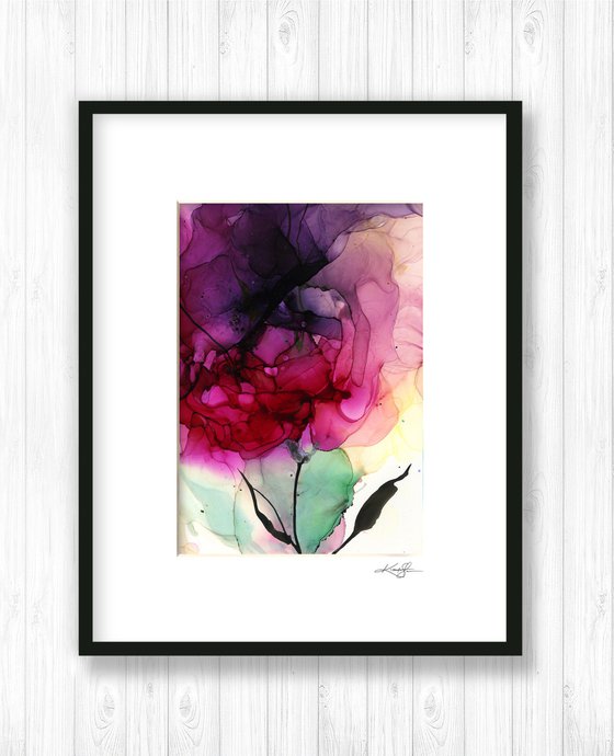 Flower Zen 20 - Floral Abstract Painting by Kathy Morton Stanion