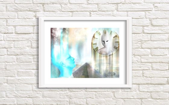 THE GUARDIAN OF TIME | 2012 | Digital Painting on Paper | High Quality | Limited Edition of 10 | Simone Morana Cyla | 40 X 30 cm | Published |